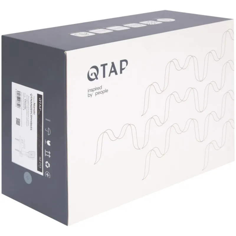 Змішувач для ванни Qtap Nando з душовим гарнітуром QTNAN259CRM48651 Chrome (SD00054775) Фото - 1