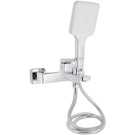 Смеситель для ванны Qtap Nando с душевым гарнитуром QTNAN259CRM48651 Chrome (SD00054775)