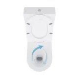 Унитаз напольный Qtap Swan Eco Керамика белый с сиденьем Soft-close (SD00054872) Фото - 5