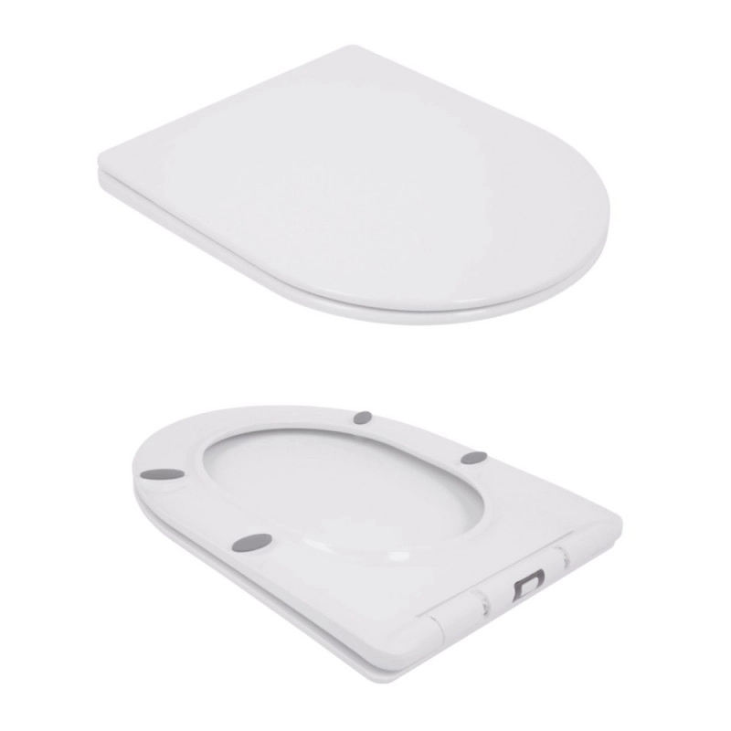 Унитаз напольный Qtap Jay Eco Ultra Quiet керамический белый с сиденьем Soft-close (SD00054873) Фото - 3