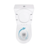 Унитаз напольный Qtap Jay Eco Ultra Quiet керамический белый с сиденьем Soft-close (SD00054873) Фото - 5