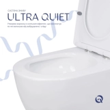 Унитаз напольный Qtap Jay Eco Ultra Quiet керамический белый с сиденьем Soft-close (SD00054873) Фото - 6