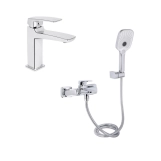 Набор смесителей Qtap Tern: для ванны и для умывальника Crome QTTER2701CRM4758448757 (SD00054881)