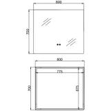 Дзеркало Qtap Taurus (TA2) 800×700 мм з LED-підсвічуванням QTTAU70070048955 (SD00055079) Фото - 7
