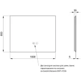 Зеркало Qtap Taurus (TA1) 1000×800 мм с LED-подсветкой QTTAU100080048956 (SD00055080) Фото - 7