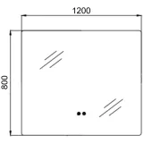 Дзеркало Qtap Taurus (TA2) 1200×800 мм з LED-підсвічуванням QTTAU120080048960 (SD00055084) Фото - 7