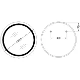 Дзеркало Qtap Taurus R1000 з LED-підсвічуванням QTTAUR100049004 (SD00055128) Фото - 7