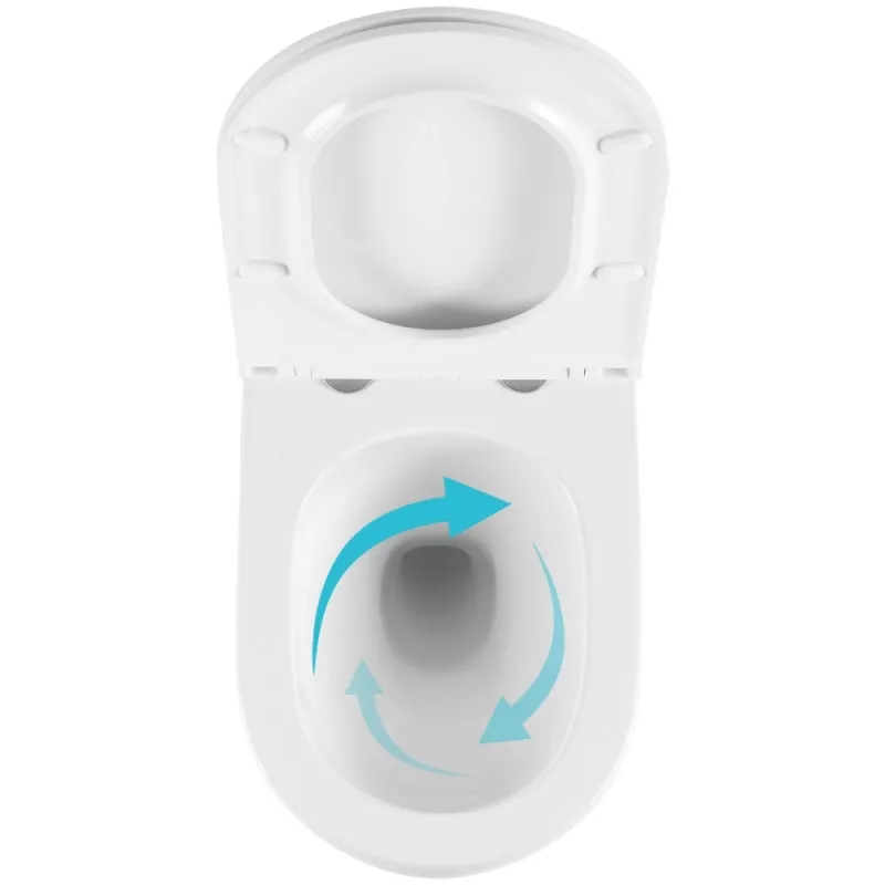 Унітаз підвісний Qtap Taurus Ultra Quiet Кераміка білий з сидінням Slim (SD00055240) Фото - 4