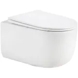 Унітаз підвісний Qtap Taurus Ultra Quiet Кераміка білий з сидінням Slim (SD00055240)