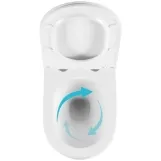 Унітаз підвісний Qtap Taurus Ultra Quiet Кераміка білий з сидінням Slim (SD00055240) Фото - 4
