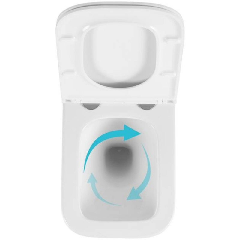 Унітаз підвісний Qtap Gemini Кераміка White з сидінням Slim Soft-close (SD00055243) Фото - 4