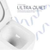 Унітаз підвісний Qtap Gemini Кераміка White з сидінням Slim Soft-close (SD00055243) Фото - 5