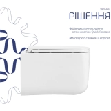 Унітаз підвісний Qtap Gemini Кераміка White з сидінням Slim Soft-close (SD00055243) Фото - 6