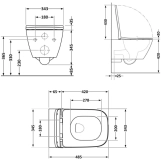 Унітаз підвісний Qtap Gemini Кераміка White з сидінням Slim Soft-close (SD00055243) Фото - 8
