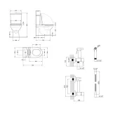 Комплект 2 в 1: напольный унитаз Qtap Scorpio Matt Black QT14226088AMB + набор гигиенического душа Lidz Aria Black LDARI110BLA43394 (SD00055247) Фото - 1
