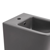 Комплект Qtap Tern Anthracite 3 в 1: підвісний унітаз Ultra Quiet + біде підвісне + раковина накладна QTROBAN49157 (SD00055285) Фото - 6