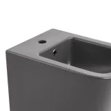 Комплект Qtap Tern Anthracite 3 в 1: подвесной унитаз Ultra Quiet + биде подвесное + раковина накладная QTROBAN49157 (SD00055285) Фото - 6