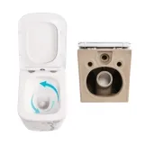 Комплект Qtap Tern Marble 3 в 1: подвесной унитаз Ultra Quiet + биде подвесное + раковина накладная QTTERMR49164 (SD00055288) Фото - 4