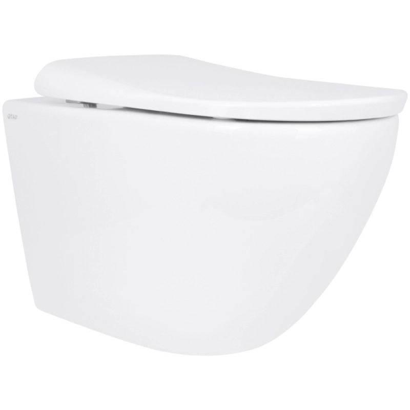 Унітаз підвісний Qtap Robin ML Ultra Quiet керамічний безобідковий білий (SD00055745)