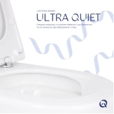 Унітаз підвісний Qtap Robin ML Ultra Quiet керамічний безобідковий білий (SD00055745) Фото - 4