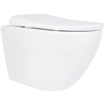 Унітаз підвісний Qtap Robin ML Ultra Quiet керамічний безобідковий білий (SD00055745)