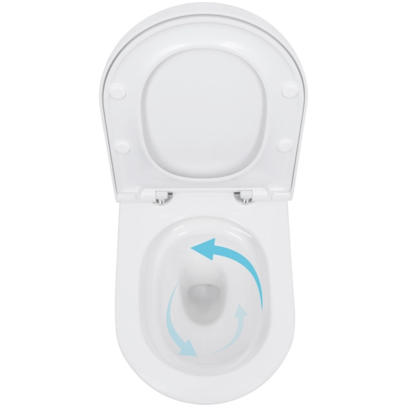 Унітаз підвісний Qtap Scorpio M-L Ultra Quiet керамічний білий (SD00055746) Фото - 3