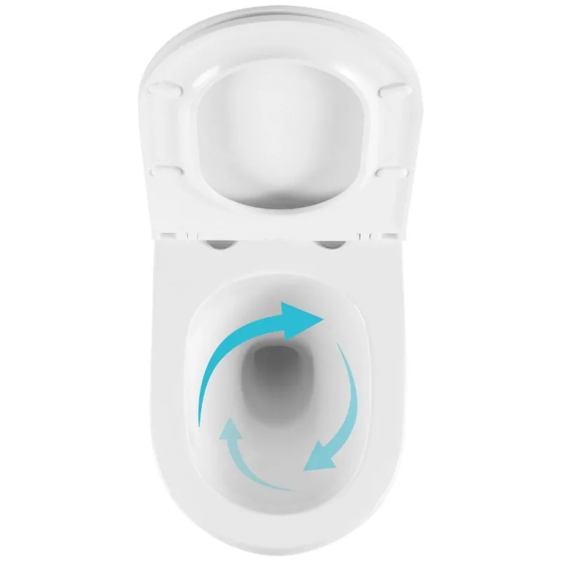 Готовое решение Qtap для ванной комнаты: подвесной унитаз Taurus Ultra Quiet 515×360×350 + комплект инсталляции Nest 4 в 1 (квадратная клавиша Chrome) (SD00055995) Фото - 2