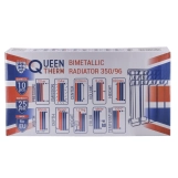 Радіатор біметалевий секційний QUEEN THERM 350/96 (кратно 10) Фото - 4