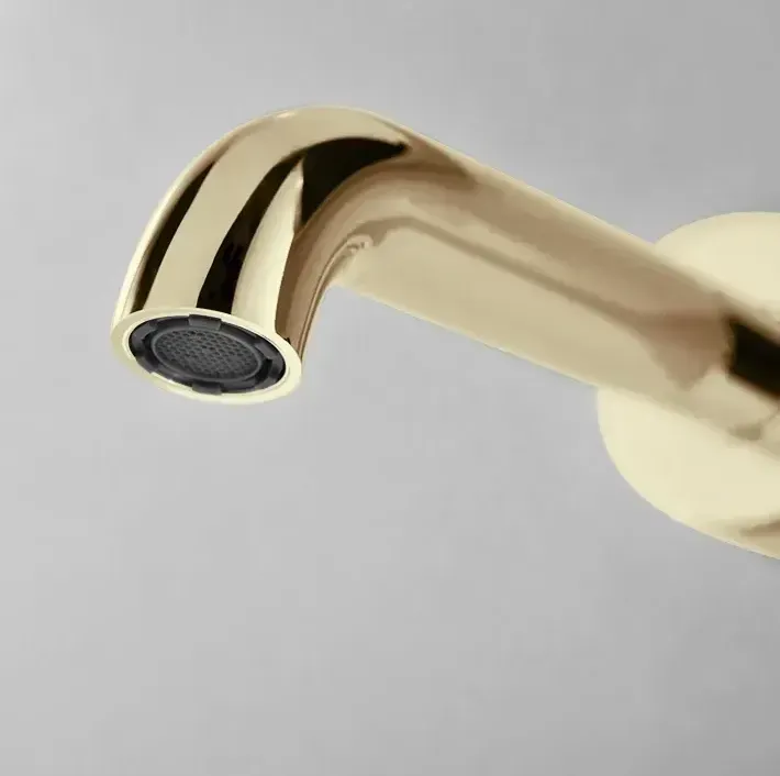 Смеситель для умывальника скрытого монтажа Rea Lungo gold long (REA-B0370) Фото - 1