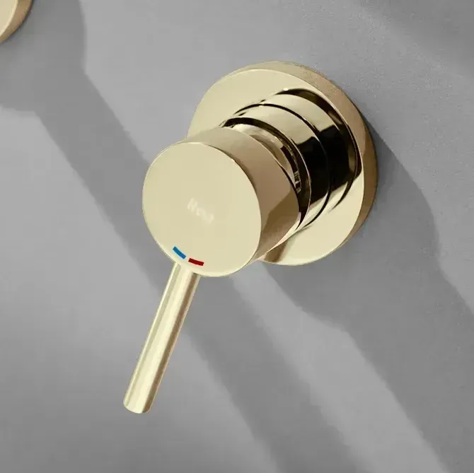 Смеситель для умывальника скрытого монтажа Rea Lungo gold long (REA-B0370) Фото - 2