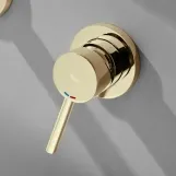 Смеситель для умывальника скрытого монтажа Rea Lungo gold long (REA-B0370) Фото - 2
