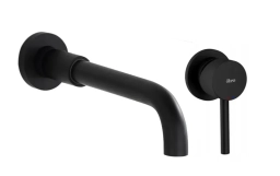 Смеситель для умывальника скрытого монтажа Rea Lungo black long (REA-B0371)