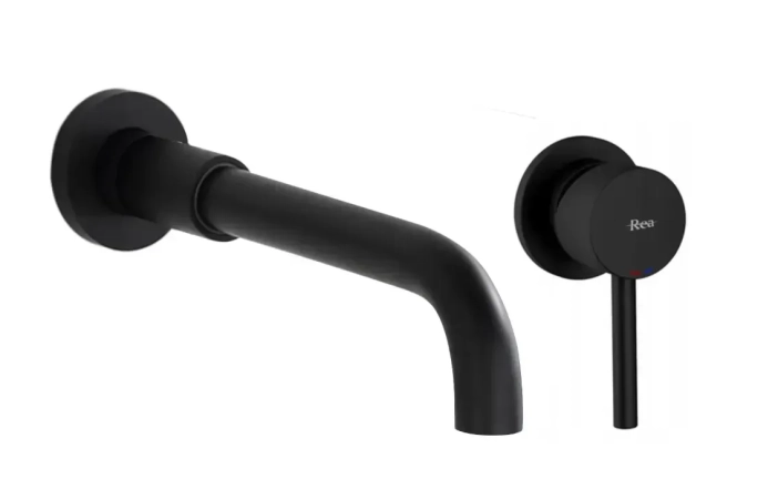 Змішувач для умивальника прихованого монтажу Rea Lungo black long (REA-B0371)