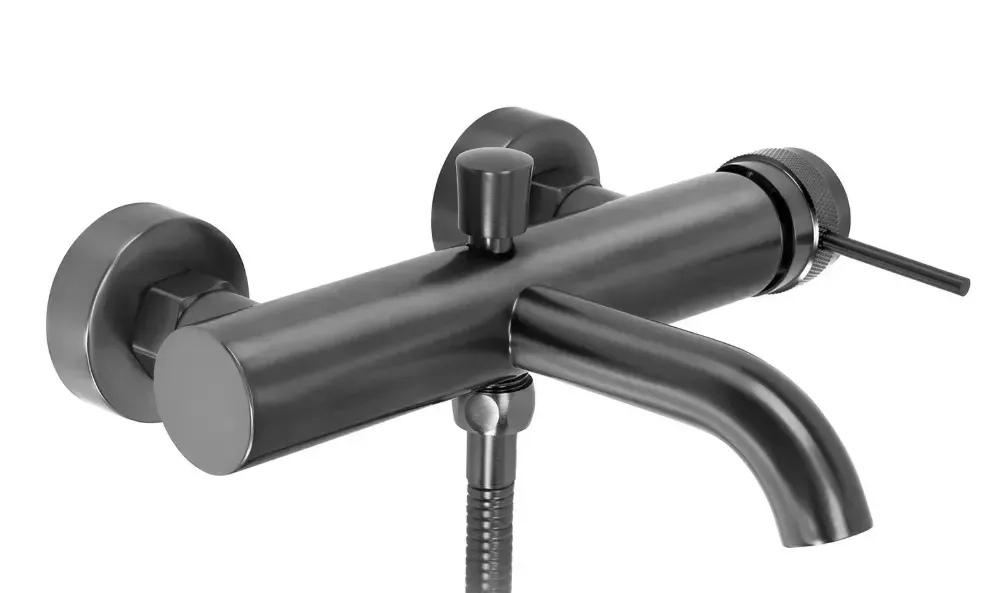 Змішувач для ванни Rea Lungo Grip з виливом, tytan (REA-B2352) Фото - 3