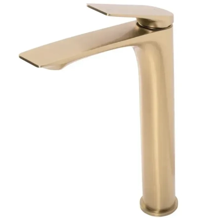 Змішувач для умивальника Rea Avalon високий, brushed gold (REA-B2705)