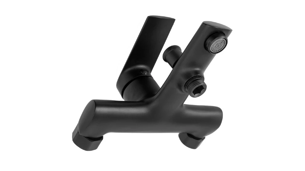 Смеситель для ванны Rea Buzz black (REA-B3421) Фото - 5