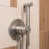 Гігієнічний набір Rea Ontario brushed nickel (REA-B3900) Фото - 1