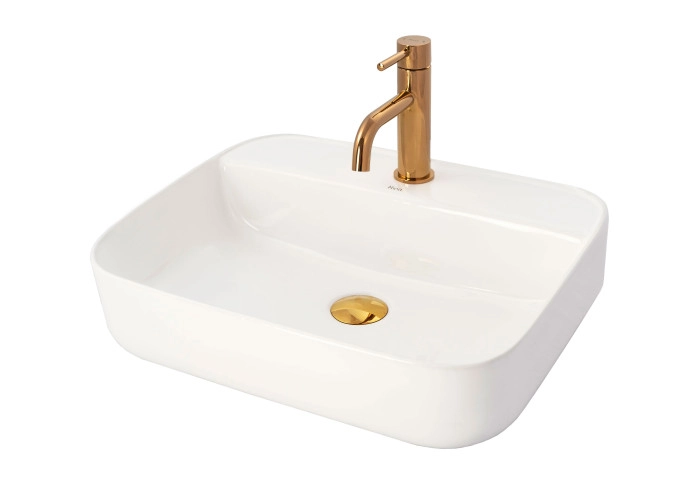 Смеситель для умывальника Rea Lungo rose gold (REA-B4500) Фото - 2