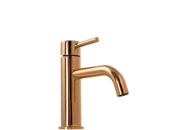 Смеситель для умывальника Rea Lungo rose gold (REA-B4500)