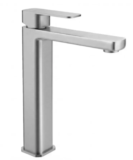 Змішувач для умивальника Rea Arlo brushed nickel, високий (REA-B4588)