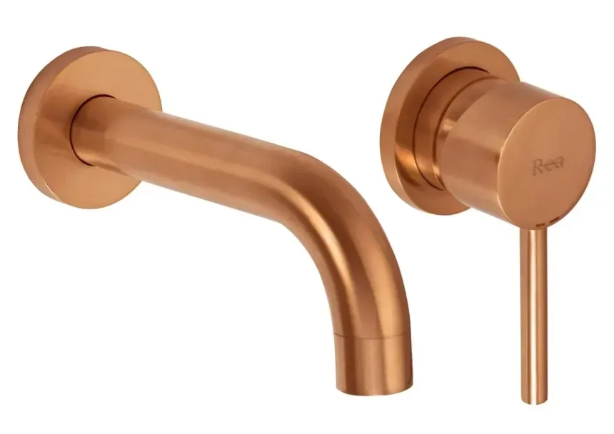 Змішувач для умивальника прихованого монтажу Rea Lungo brushed copper (REA-B4600)