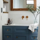 Змішувач для умивальника прихованого монтажу Rea Lungo brushed copper (REA-B4600) Фото - 1