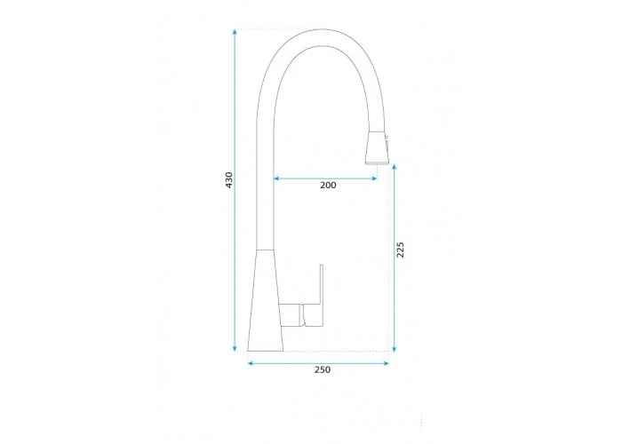 Смеситель для кухни Rea Mild black (REA-B4800) Фото - 6