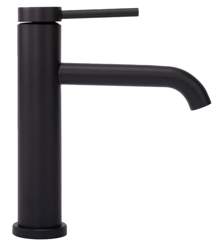 Смеситель для умывальника Rea Clif black matt низкий (REA-B5321) Фото - 2