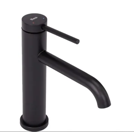 Смеситель для умывальника Rea Clif black matt низкий (REA-B5321)