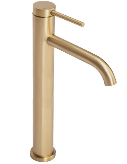 Змішувач для умивальника Rea Clif gold brushed високий (REA-B5329)