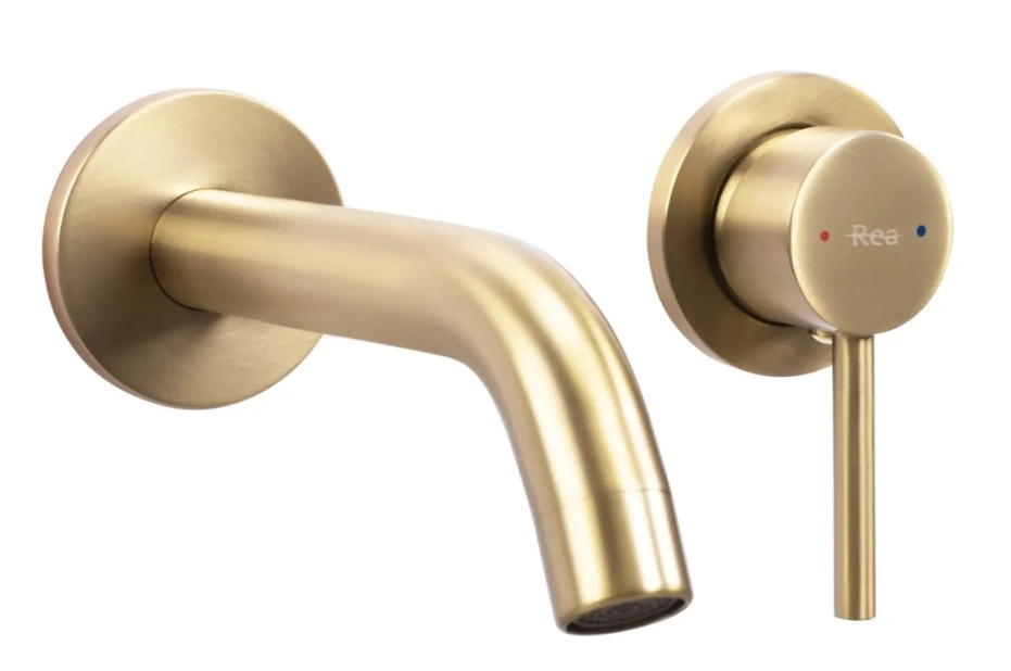 Змішувач для умивальника прихованого монтажу Rea Owen gold brushed + box (REA-B5334) Фото - 3