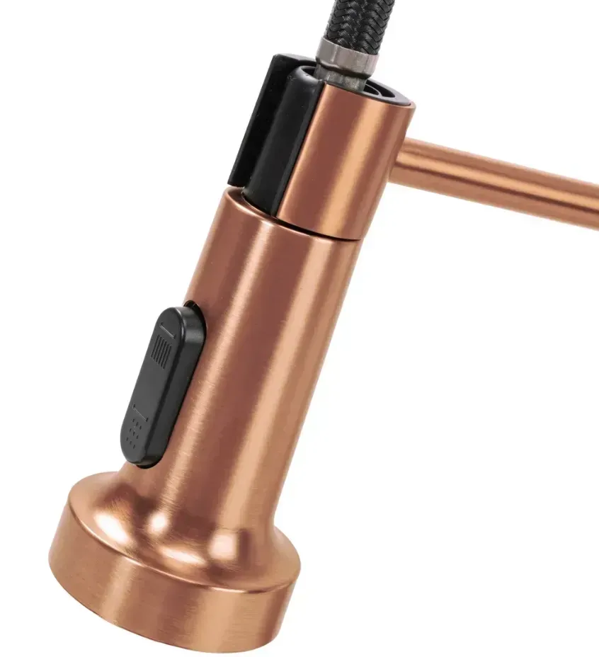 Смеситель для кухни Rea Colin с пружиной и выдвижным изливом, цвет «brushed copper» (REA-B5459) Фото - 5
