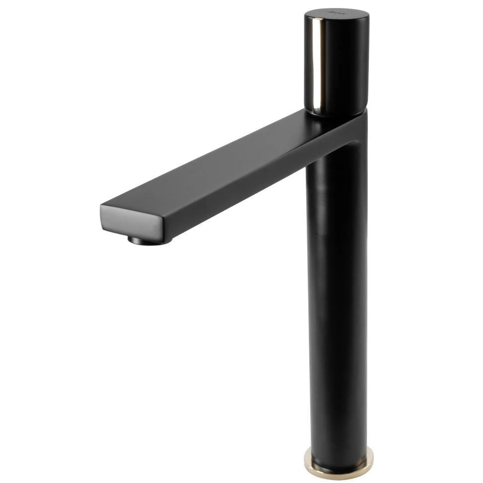 Змішувач для умивальника Rea ICON високий, black gold mat (REA-B5681) Фото - 4
