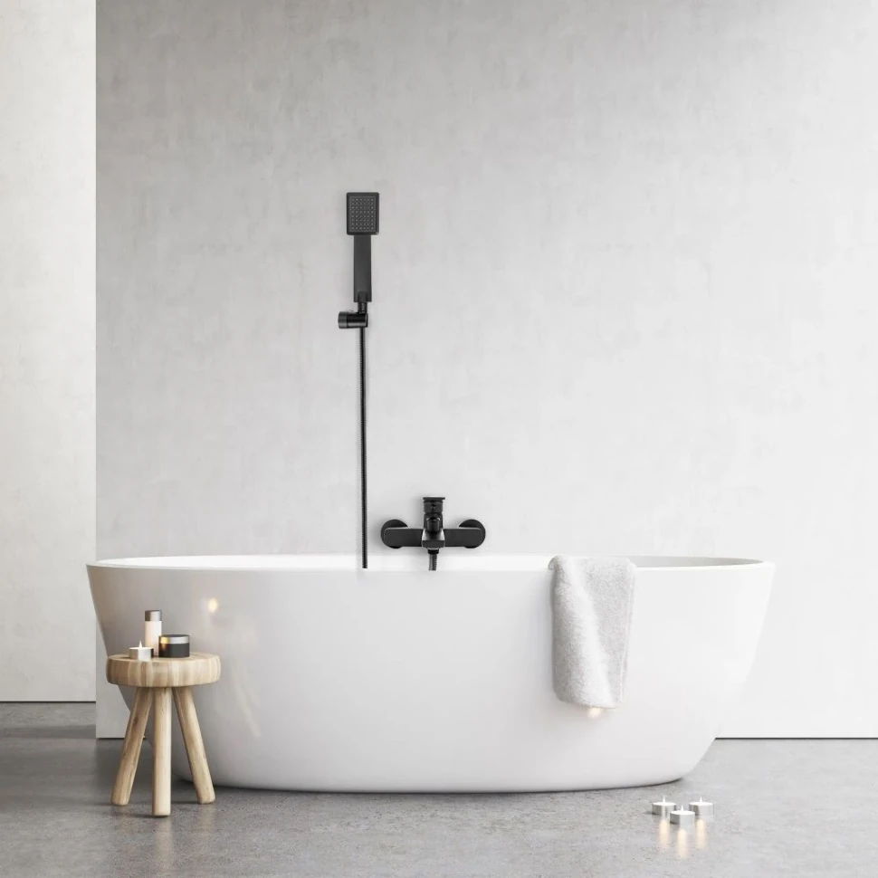 Смеситель для ванны Rea Luppo black matt (REA-B5770) Фото - 4